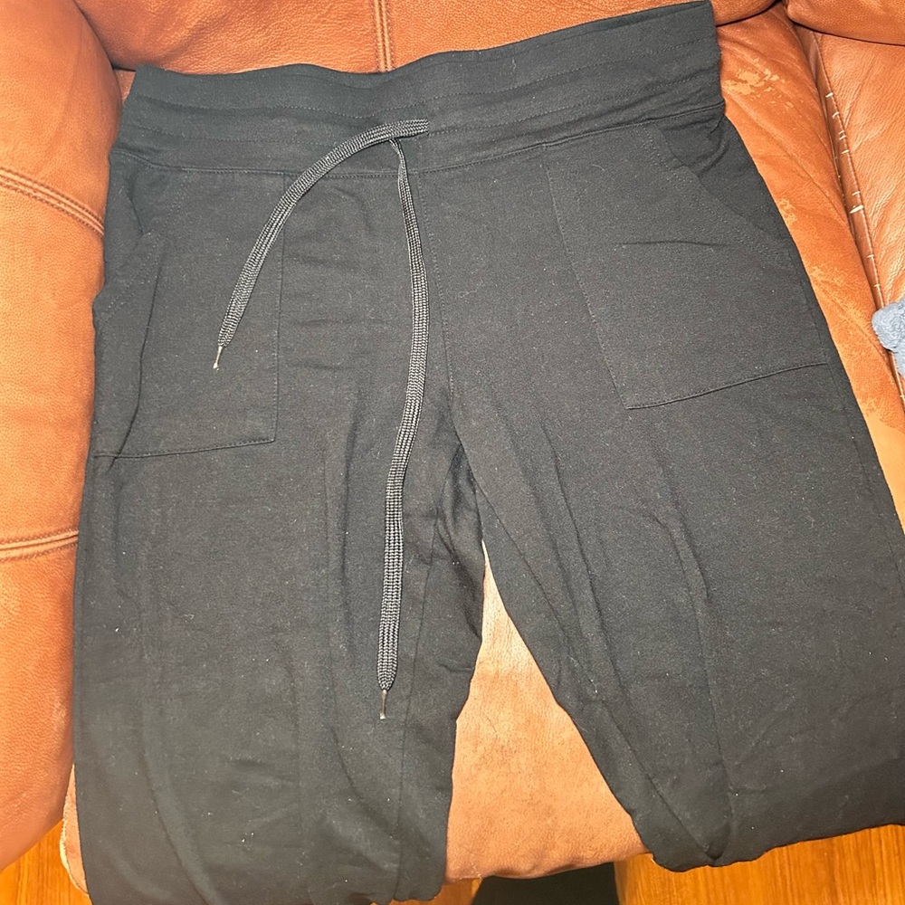 Athletic Works Black Jogger Pants with Elastic Waist